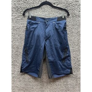 Zoic Ether Adjustable Waist Mountain Bike Technical Cargo Shorts Blue Men Size S